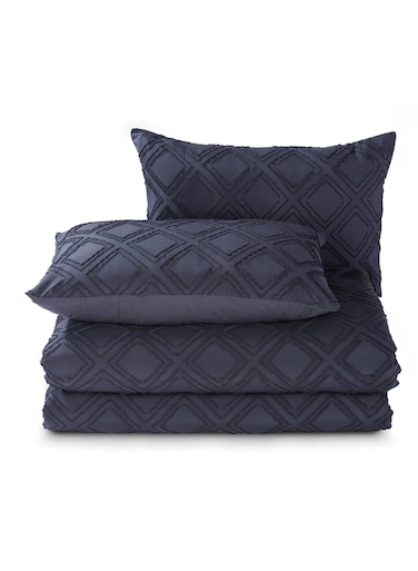 Home Diamond Tufted 2-piece Comforter Set 160x220cm - Grey