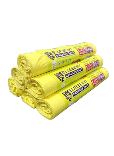 6 Roll Of Garbage Bag (Size 46x52cm, 5 Gallons, 30pcs Per Roll) For Home, Office, Bathroom