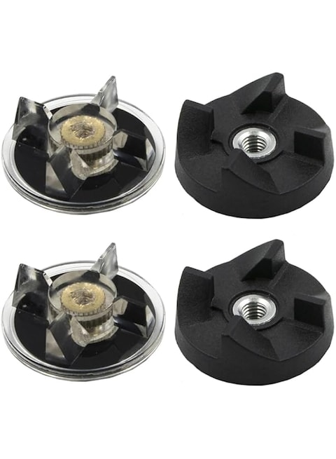 Azonee 2 Pair Blender Replacement Part Base Gear and Blade Gear, for Magic Bullet Blender MB1001 250W (Black)