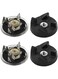 Azonee 2 Pair Blender Replacement Part Base Gear and Blade Gear, for Magic Bullet Blender MB1001 250W (Black)