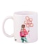 Girl With Balloons Printed Coffee Mug White/Pink/Blue