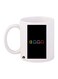 The Video Game Pac Man Printed Coffee Mug White/Black/Orange