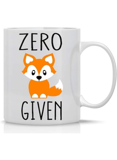 Your Wall Funny Quote Zero Fox Given - Funny 11Oz Coffee Mug By Spoil Your Wall