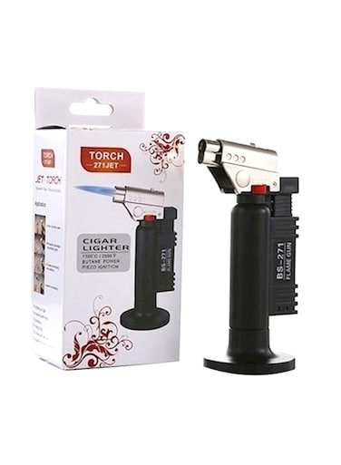Charcoal Starter Torch Lighter Black/Silver Black/Silver