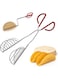 Kitchen Taco Making Tools, Taco Shell Tongs, Steel, Stay-Cool Handle, For Frying Homemade Crispy Shells For Tacos, Appetizers, Dips, And Desserts