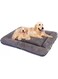 blueland Dog Beds for Large Dogs, Memory Foam Dog Beds for Joint Relief, Plush Waterproof Lining Dog Bed with Removable Washable Cover. (Gray)