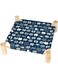 MostNow Cat and Dog Hammock Bed Small Bed,Wooden Cat Elevated Cooling Outdoor Bed for All Seasons,Detachable Portable Indoor/Outdoor Pet Bed,Cat Cots Furniture Suitable for Cats and Small Dogs (&lrm;Blue)