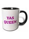 3D Painted Coffee Mug Black/White/Purple