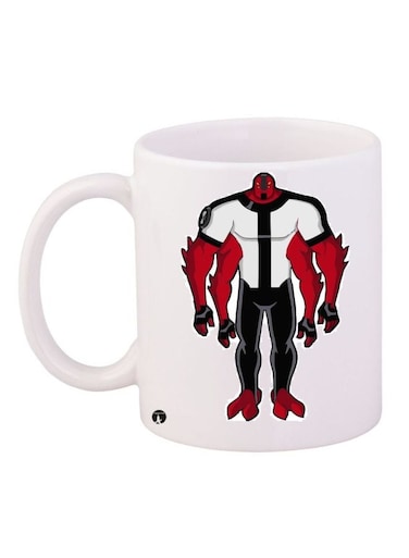 Cartoon Printed Coffee Mug White/Red/Black
