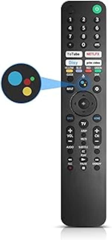 Daloben RMF-TX520U Voice Remote Control for Sony TV, Replacement for Sony Bravia OLED Ultra HD LED UHD 4K 8K Smart Google TV KD75X80J KD65X80J KD55X80J XR65A80J XR55A80J XR48A90J