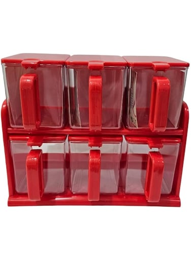 Timber Kitchen Organization Plastic Storage Jar Kitchen Storage Food Containers for Pantry - Cereal, Rice, Pasta, Flour and Sugar 6PCS/set Organization Container,Kitchen Airtight Plastic