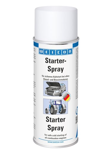 WEICON Starter Spray   400 ml   Engine Starter Spray for easy and safe starting Car Motorcycle Petrol Diesel Battery-saving