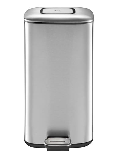 REGENT SERIES   Brushed Stainless Steel Finish   Soft-Closing   Fingerprint-Resistant   Pedal Trash &amp; Garbage Bin   Multiple Sizes ( 6 - 32 Liters )  Metallic Grey