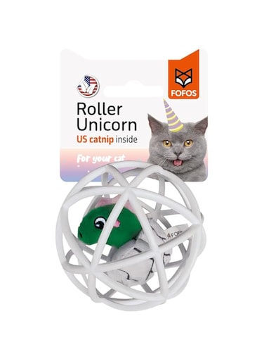 FOFOS Roller Dinosaur with Catnip Cat Toy