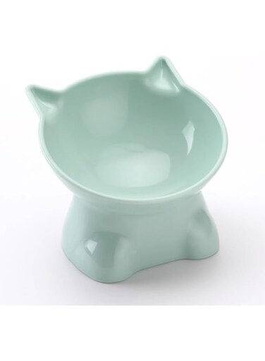 RAKKYO Pet Feeding Bowl for Small Animals, Assorted Colors, Dishwasher Safe (green)