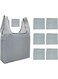 LKEX 6Pack Reusable Grocery Bags Foldable Reusable Shopping Bags with Attach Pouch Lightweight Tote Bags Washable for Women