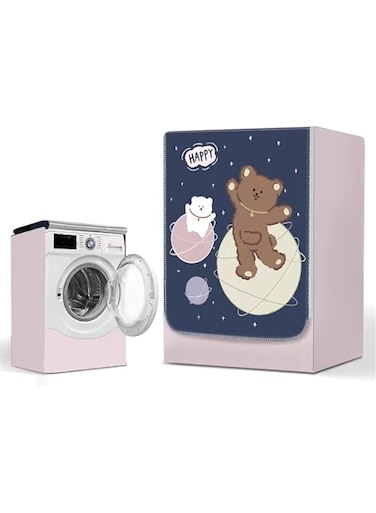 YLONN Washing Machine Cover, Front Load Dryer Cover, Waterproof Sunscreen Dustproof Washer Protector (# - 10,L)