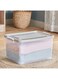 Box Juana Multipurpose Transparent Storage Box With Wheels And Lockable Lid 32 L