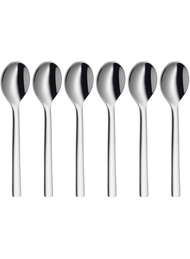 WMF Nuova Espresso Spoon Set, Silver, WM-12-9138-6040, 6 Pieces