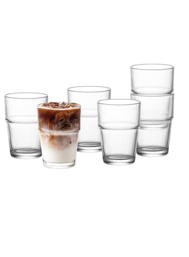 Art Kola Glass Set - 6 Pieces, 255ml, Tansparent