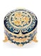 Hipiwe Antique Metal Jewelry Box Ring Earring Treasure Chest Case Small Trinket Box Round Jewelry Display Box Necklace Organizer Wedding Birthday Gift Home Decor, 3x3x2.4 inch