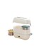 LION Electric Lunch Box Food Warmer 2L with 4 Stainless Steel Containers, 300W PTC Heating, Digital Display, Timer Function, Leak-Proof Design, Carry Handle &acirc;&euro;&ldquo; White