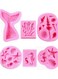 Pcs Ocean-Inspired Silicone Molds for Shells and Sea Creatures - Perfect for Chocolate, Fondant, Candy Making, and DIY Cake Decorating Tools