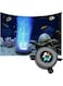 PINKE Aquarium Air Bubble LED Light Aquarium Air Stone Disk Kit Fish Tank Air Bubbler Decoration Air Stone Diffuser Decor Lamp with Sucker 6 Color Backgound Lighting (Pump not Included)