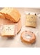 100pcs Cute Transparent Cat Bear Bunny Animal Bread Toast Cookies Self-Adhesive Sandwich Storage Reusable Plastic Sealable Bag