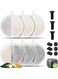 Replacement Filters for Pet Water Fountain Replacement, Upgrade Activated Carbon Filter for 2.5L Lite &amp; Premium Cat Fountain, Triple Filtration System for Pet Dog Cat Rabbit Drinking Fountain, 6 Pack