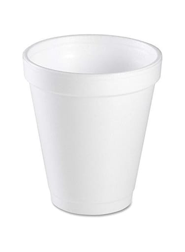 Dart 6J6-50 6J6 2.9" Top &amp; 1.8" Bottom Diameter, 3.3" Height, White Foam Cup, 6 oz Capacity (2 Pack of 25)