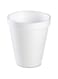 Dart 6J6-50 6J6 2.9" Top &amp; 1.8" Bottom Diameter, 3.3" Height, White Foam Cup, 6 oz Capacity (2 Pack of 25)