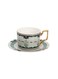 Design Pattern Luxury Custom Drink Ceramic Coffee Tea Cup With Saucer