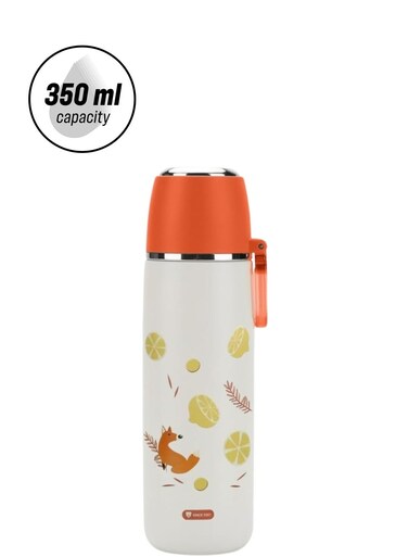 Stainless Steel Thermal Flask Bottle &acirc;&euro;&ldquo; Double Wall Insulated, Leak Proof (350ml, Orange)