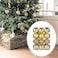 Set of 12 Christmas Tree Ornaments Home Decorative Crafts (Gold)