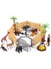 AM ANNA 20 PCS Animal Farm Playset for Toddlers 3-5, Fences Farm Animal Toys Rubber Animals Mini Safari Figures Toys Fence Farm Playset (20 PCS Animal Farm Playset)