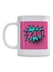 Zap Printed Mug White/Pink/Blue