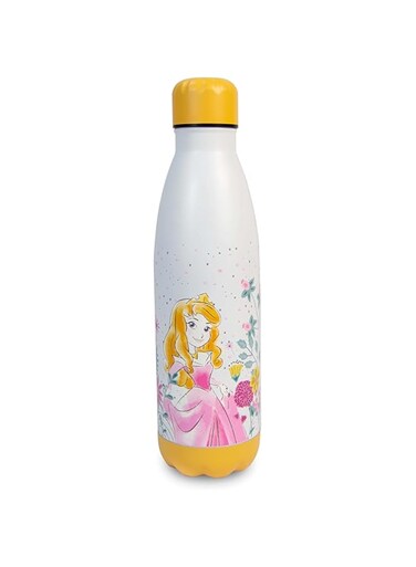 Disney Minnie Mouse 420ml/14 oz Stainless Steel Water Bottle, Double Wall Vacuum Insulated Sports Bottle Official Product, Multicolor, TRHA14307, Bottles
