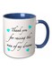 Thank You For Raising The Man Of My Dreams Printed Mug Blue/White/Black