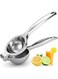 Squeezer, 304 Stainless Steel Lemon Juicer Large Citrus Juicer Hand Press Lime Squeezer for Seedless Juicing