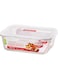 . Rectangular Glass Container, Clear, 2L, Llg455