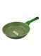 24 cm Granite Non-Stick Aluminium Fry Pan, Ergonomic Handle, Dishwasher Safe, PFOA Free, Green