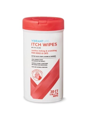 VibrantLife Caseeto Itch Wipes with Aloe (30 Count)