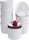 Ramekins 6 Oz, Set Of 8, Creme Brulee Ramekins, Souffle Dishes, Oven Safe Porcelain Ramiken Bowls For Custard, Lava Cakes, Pudding, Flan, Mini Desserts, Jam And Ice Cream, Ramekins For Baking