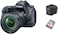 Canon EOS 6D Mark II 24-105mm f/3.5-5.6 IS STM Lens Kit With Power Heavy Duty Tripod TR395, Black + Sandisk SDHC16GB Ultra 80MB/S + Smart Carry Case Bundle Kit