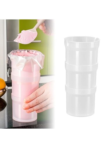 Piping Bag Holder Stand for Filling, Translucent Clear Plastic Cream Icing Bag Rack, Cake Decorating Tools (1 Pcs)