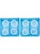 Rubik Sneaker Dryer &amp; Wash Bag with Strap for Shoes Washing, Mesh Laundry Bag, Mesh Shoe Washing Bag with Zipper for Men &amp; Women (2 Pack, Blue)