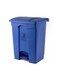 Step Trash Bin   Plastic Matte Finish   Functional Waste &amp; Garbage Waste Bin   Suitable For Homes, Villas, Large Areas &amp; Communal Spaces   Blue   68 Liters