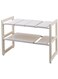 Under Sink Tawa Rack Steel Shelf Extendable Storage Organizer White