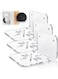 Small Wall Shelf Set of 3 for Security Cameras, Baby Monitors, Speakers Easy to Install No Drill, with Cable Clips